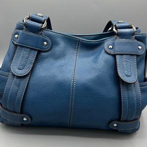 Blue Leather Tignanello Women's Bag